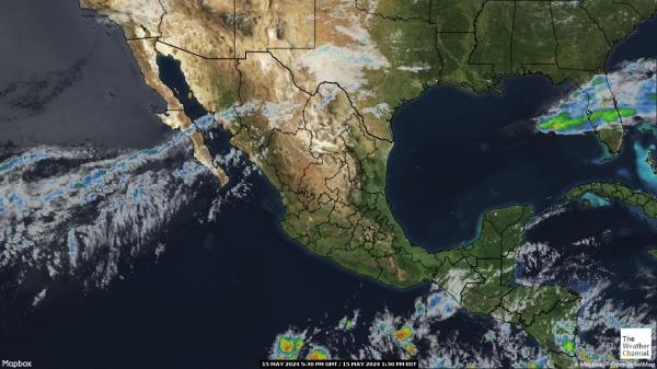 เม็กซิโก แผนที่เมฆอากาศ 