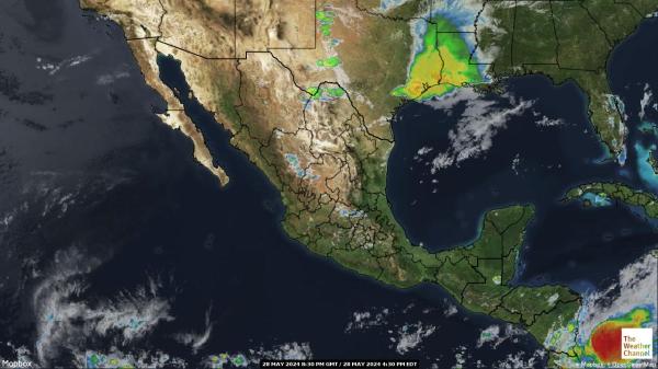Mexique Météo nuage carte 