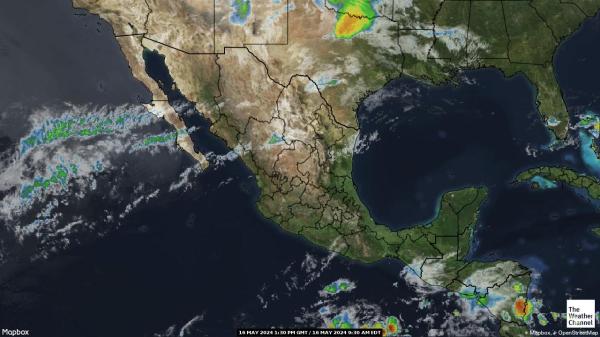 Meksiko Sää pilvi kartta 