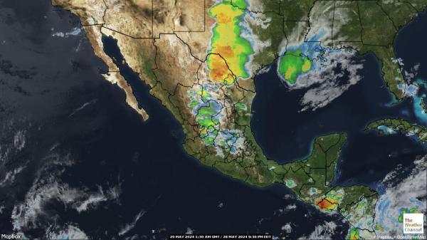 Mexico Meteo nuvola mappa 