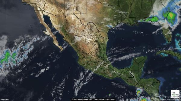 Mexico Väder moln karta 