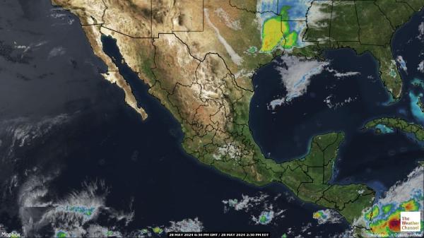 المكسيك خريطة الطقس سحابة 