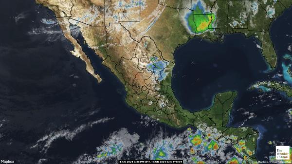 Мексико Временска прогноза, карта 