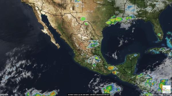Μεξικό Καιρός σύννεφο χάρτη 