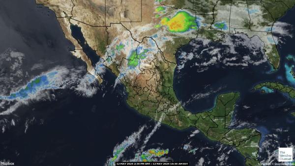 Mehhiko Ilm pilv kaart 