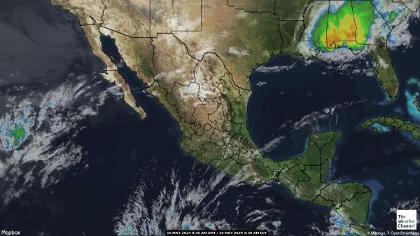 المكسيك خريطة الطقس سحابة 