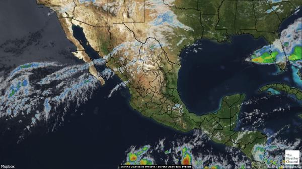מקסיקו מזג אוויר ענן מפה 