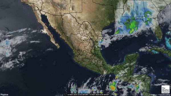 Meksiko Vremenska prognoza, Satelitska karta vremena 