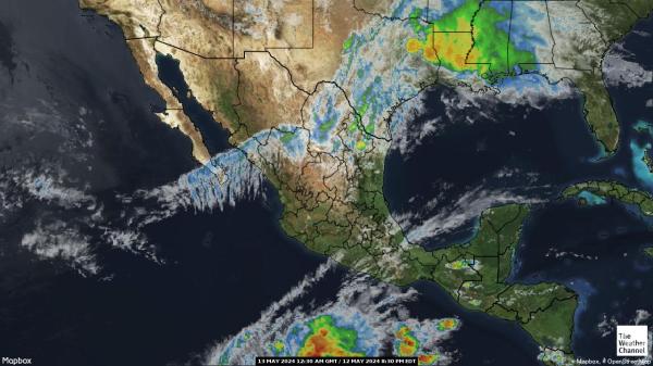 Meksyk Chmura pogoda mapa 