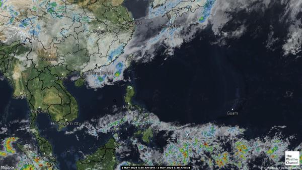 Микронезия времето облачна карта 