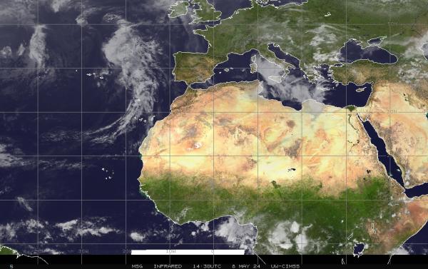 Lähi-itä Sää pilvi kartta 