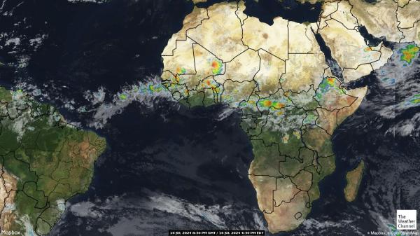 Mozambique Weather Cloud Map 