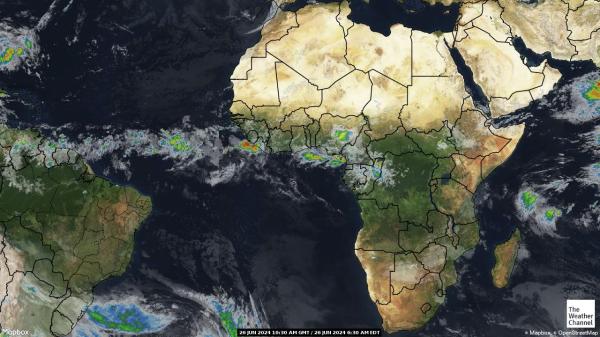 Mozambik Vremenska prognoza, Satelitska karta vremena 