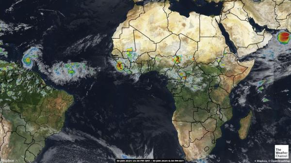 モザンビーク 天気クラウドマップ 