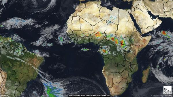 موزمبيق خريطة الطقس سحابة 