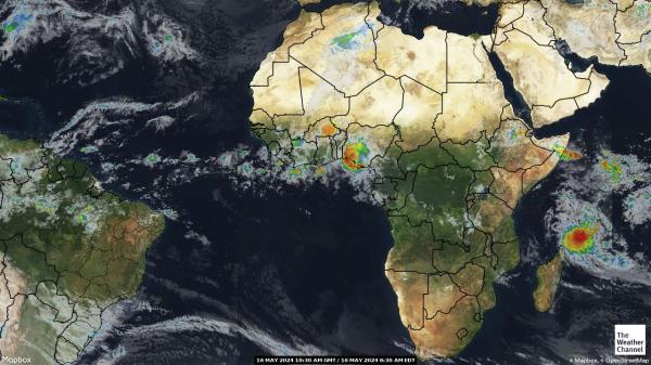 نامیبیا موسم بادل کا نقشہ 
