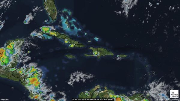 Netherlands Antilles Weather Cloud Map