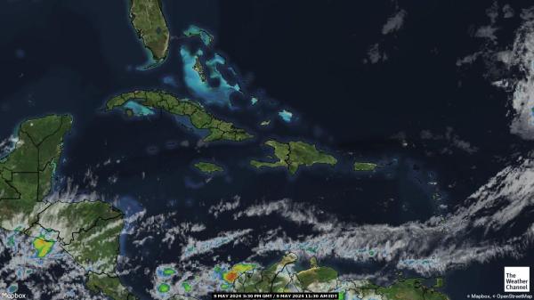 Netherlands Antilles Weather Cloud Map 