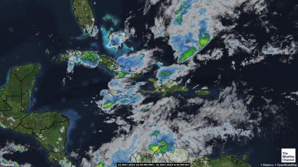 Netherlands Antilles Previsão do tempo nuvem mapa 