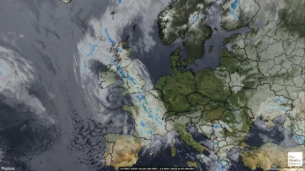 نیدرلینڈز موسم بادل کا نقشہ 