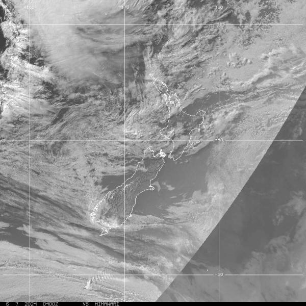 Uusi Seelanti Sää pilvi kartta 