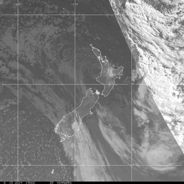 Nueva Zelanda Mapa del tiempo pronóstico nube 