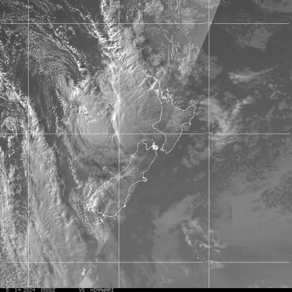 New Zealand Bản đồ thời tiết đám mây 