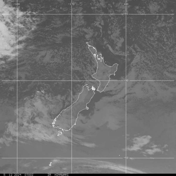 Nya Zeeland Väder moln karta 