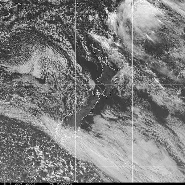 New Zealand Previsão do tempo nuvem mapa 