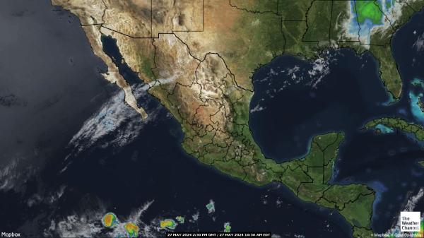 Nicaragua Hartă starea vremii nor 