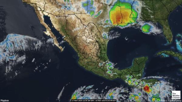 Nicaragua Mapa del tiempo pronóstico nube 