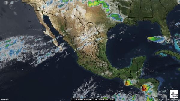 نيكاراغوا خريطة الطقس سحابة 