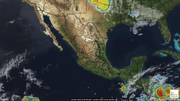 Nicaragua Previsão do tempo nuvem mapa 