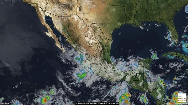 Никарагуа времето облачна карта 