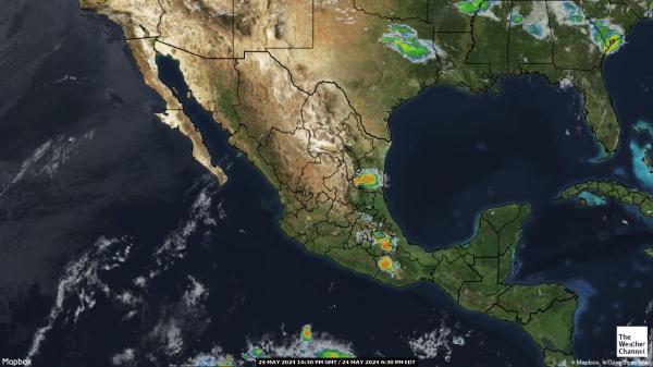 Nicaragua Hartă starea vremii nor 