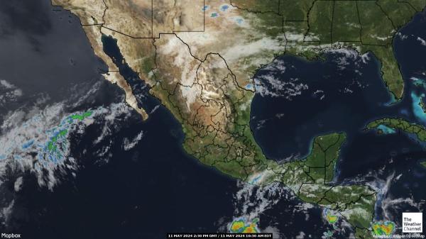 Nicaragua Väder moln karta 