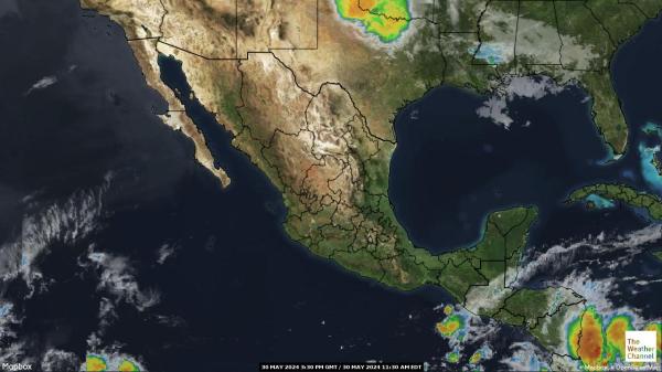 Nikaragua Peta Cuaca Awan 