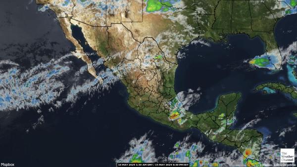 Никарагуа времето облачна карта 