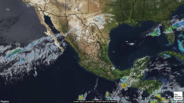Nikaragua Mapa oblačnosti počasia 