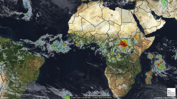 Nigeria Sää pilvi kartta 