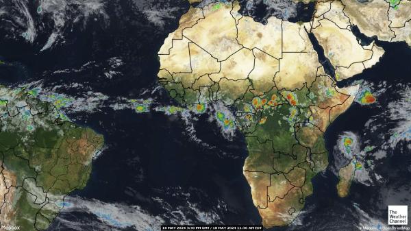 Nigeria Chmura pogoda mapa 