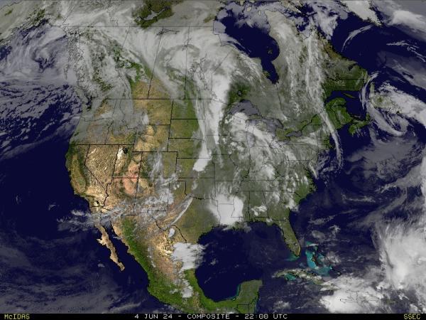 北米 天気クラウドマップ 
