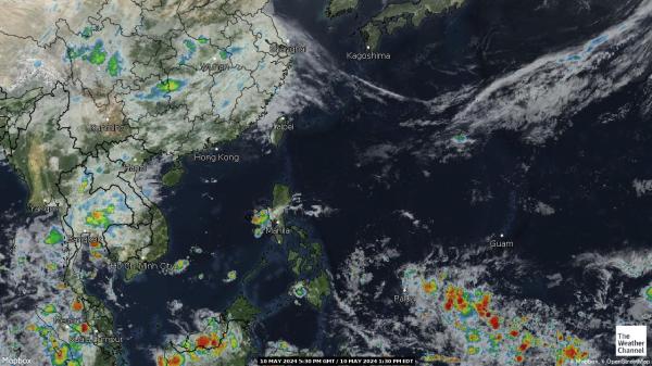 North Korea Previsão do tempo nuvem mapa 