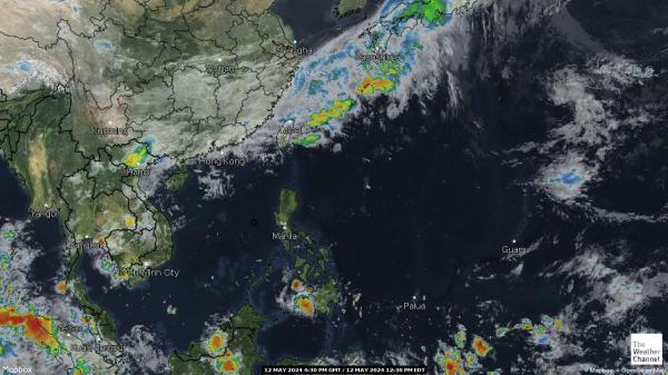 North Korea Weather Cloud Map 