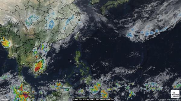 Northern Mariana Islands Weather Cloud Map 