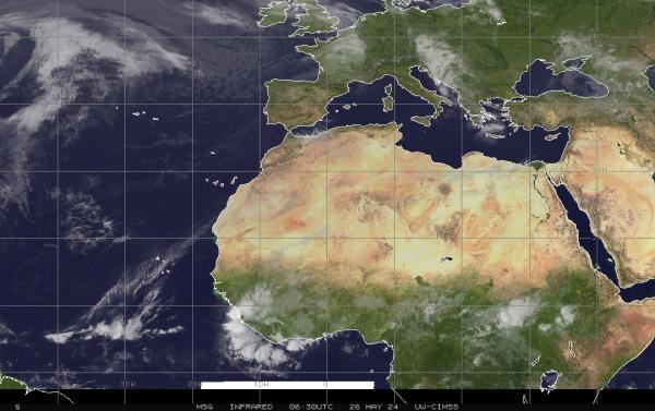 Omán Időjárás felhő térkép 