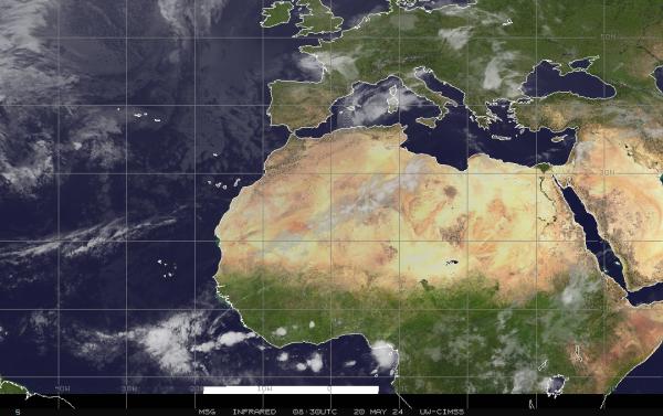 Oman Väder moln karta 