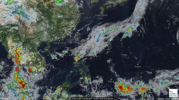 Pacifik Vremenska prognoza, Satelitska karta vremena 