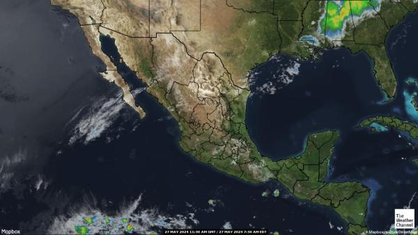 Panama Počasí mrak mapy 