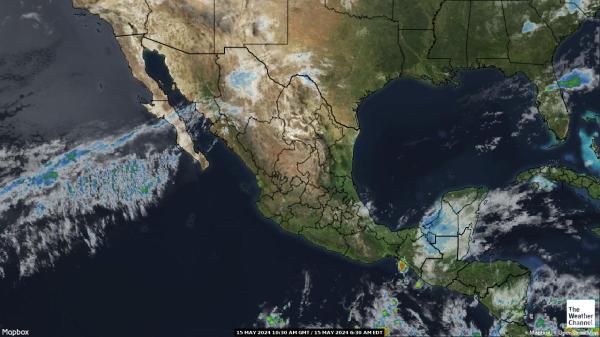 Panama Mapa oblačnosti počasia 
